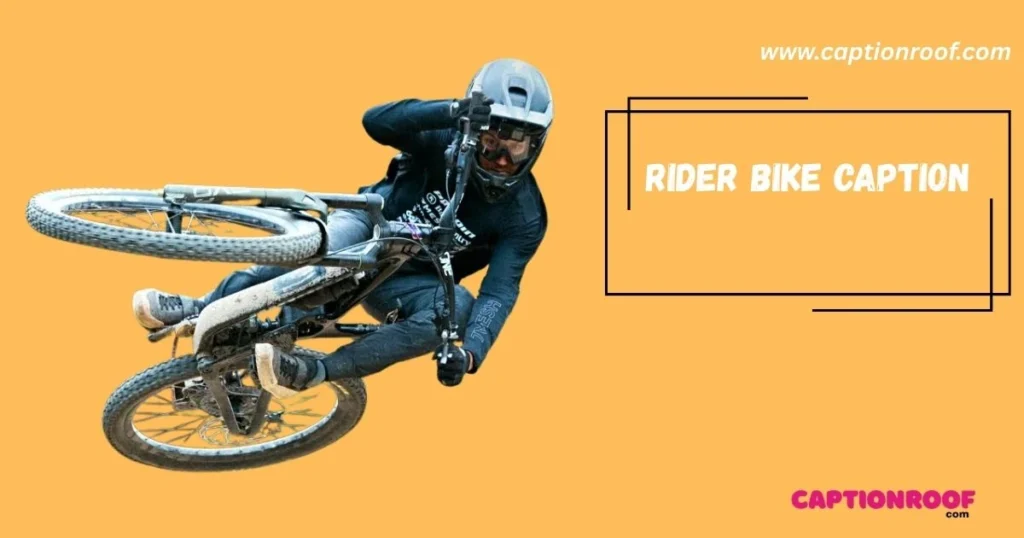 Rider Bike Caption